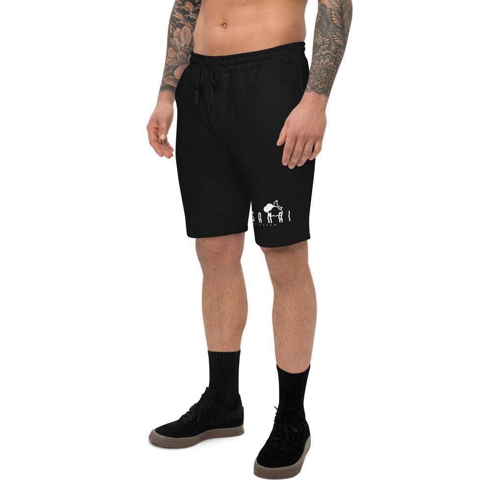 Men's Fleece Black Samai Shorts-Samai Apparel